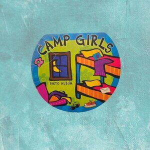 Vintage Y2K Camp Girls 9-page Photo album | pre-owned | nostalgic